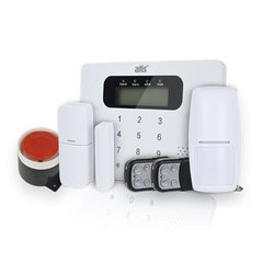 Охоронна сигналізація для дому ATIS Kit GSM 100 з вбудованою клавіатурою комплект, Білий