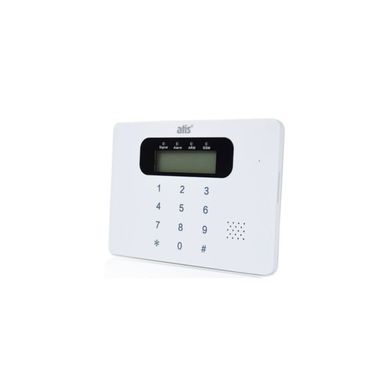 Охоронна сигналізація для дому ATIS Kit GSM 100 з вбудованою клавіатурою комплект, Білий