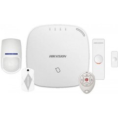 DS-PWA32-NKGT wireless alarm system kit with remote control and card (868 MHz), Белый