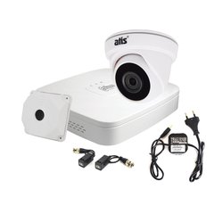 Indoor 2MP video surveillance kit: DH-XVR4104C-I video recorder, AMD-2MIR-20W/2.8 Lite camera, power supply unit BG-1215 12V/1.5A, mounting box AB-Q130 (SP-BOX-130), transmitter-receiver AL-200 UHD (pair)