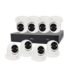 IP video surveillance kit with 8 cameras ZKTeco KIT-8508NER-8P/8- ES-852T11C-C