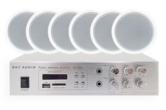 Система фонового озвучивания SKY SOUND CSB-3106 Black комплект, Белый